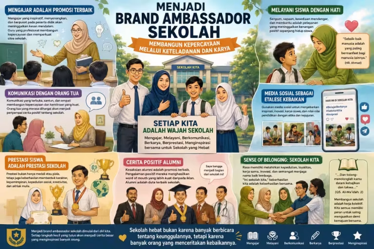Menjadi Brand Ambassador Sekolah: Membangun Kepercayaan melalui Keteladanan dan Karya
