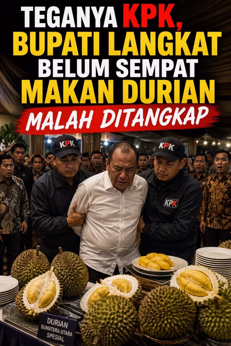 Teganya KPK, Bupati Langkat Belum Sempat Makan Durian Malah Ditangkap