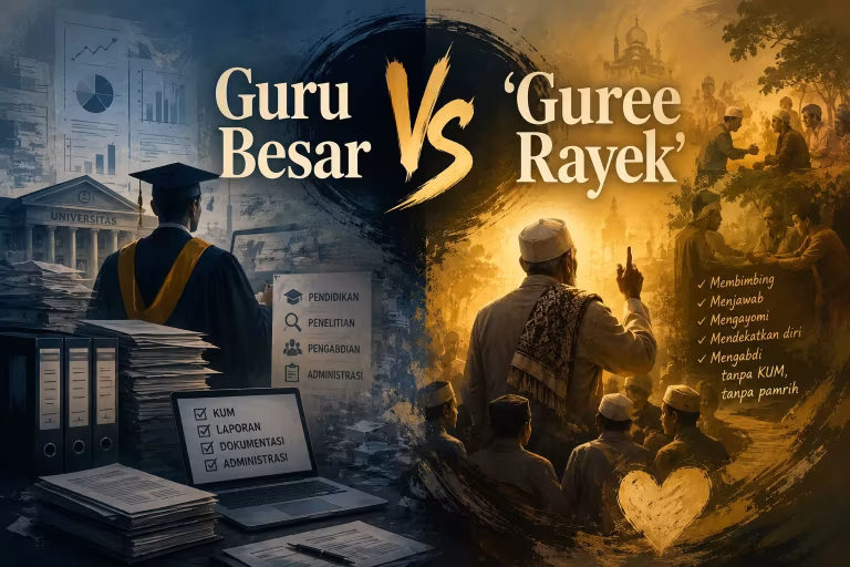 Guru Besar Vs ‘Guree Rayek’: Ketika Pengakuan Akademik Berbeda dengan Pengakuan Masyarakat