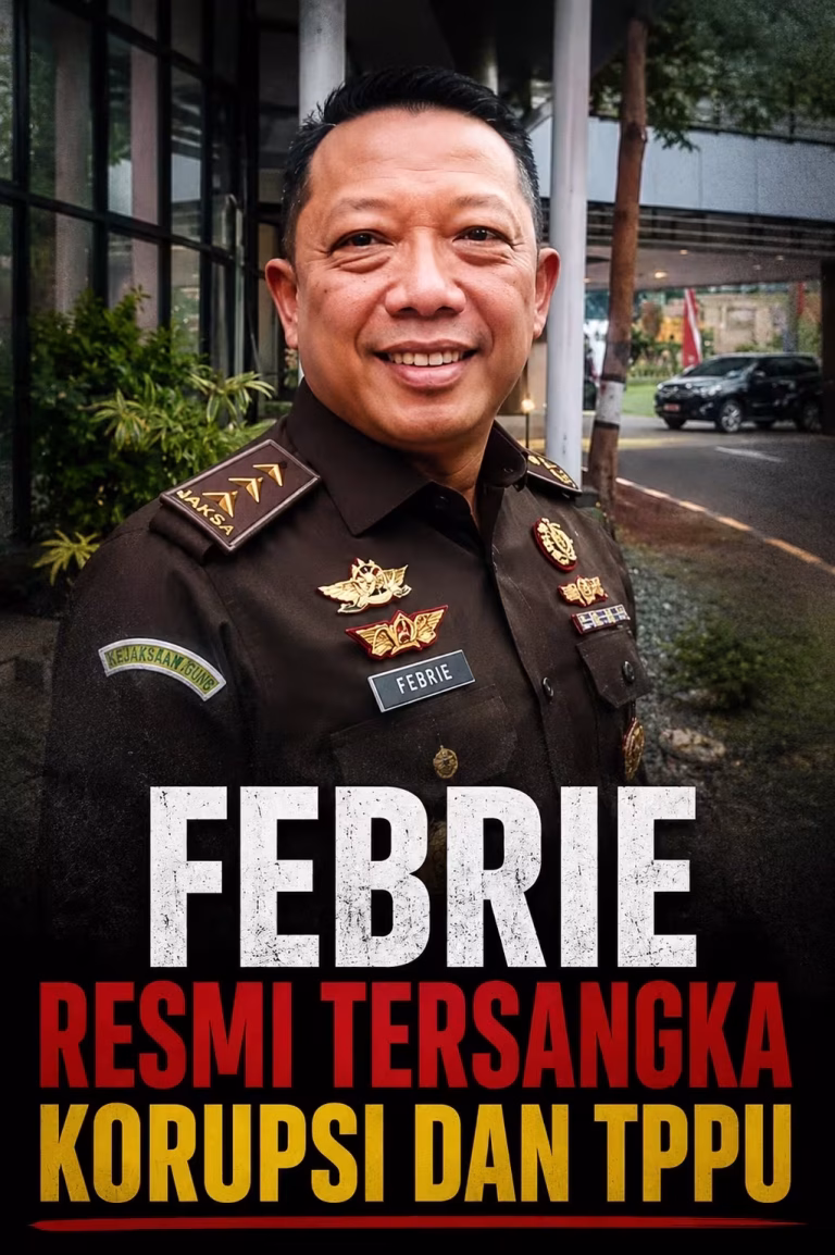 Akhirnya Jebol, Polisi Resmi Menetapkan Febrie Tersangka Korupsi dan TPPU