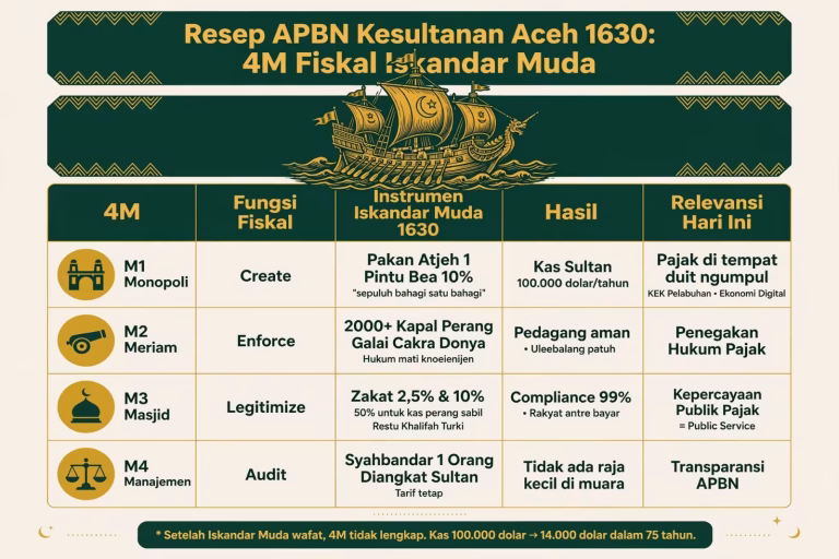 4M Fiskal Iskandar Muda: Refleksi Hari Pajak dan Kedaulatan Negara