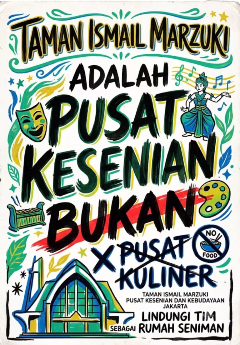 Unjuk Rasa, Unjuk Karya: Ketika Seni Menjadi Bahasa Perlawanan, Menjaga Marwah Taman Ismail Marzuki